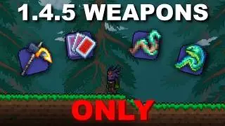 I Beat Terraria Using ONLY 1.4.5 Weapons...