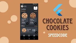 Flutter UI Design | Chocolate cookies UI | Play with Row, Column & Stack