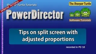PowerDirector - Tips on split screen with adjusted proportions