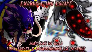 Excruciating Escape [Final Escape x Monochrome v2 | Xenophane/Sonic.exe Vs. Gold] FNF' MASHUP