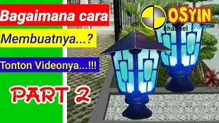DIY cara bikin lampu taman dari paralon part 2