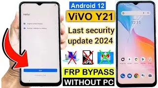 Vivo Y21 Frp Bypass Android 12 New Security 2024💥Vivo Y21 (V2111) Google Account Bypass Without PC💥