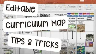 Editable Curriculum Map Tips & Tricks