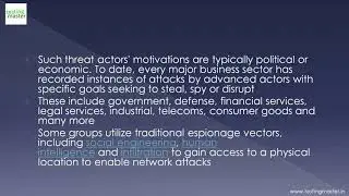 Manual Testing - AdvancedPersistentThreat || Testing Master || www.testingmaster.in