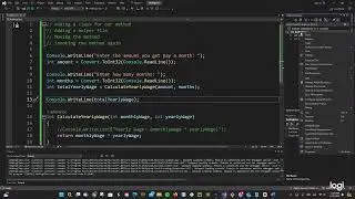 C# Programming - ADDING A CLASS FOR OUR METHODS