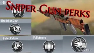 All sniper gun perks explained(Cod mobile)