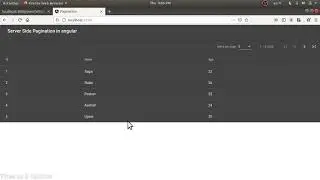 Implementing Server Side Pagination with MatPaginator on Angular