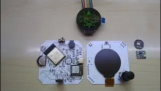 New PCB for A. Horizon, Altimeter, #GPS, 1.28 Display, Neopixel, Encoder, #ESP32, ADXL345 by #Hayri
