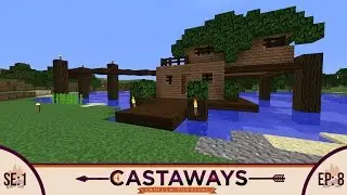 Minecraft | Castaway Vanilla EP: 8 | Building Starts!