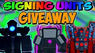 🔴FREE MYTHIC GIVEAWAY + SIGNING YOUR UNITS +TRADING! Skibidi Toilet Tower Defense!