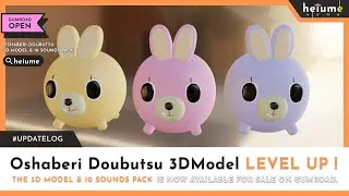 Oshaberi Doubutsu Asset Pack | 3D Model & 10 Sounds