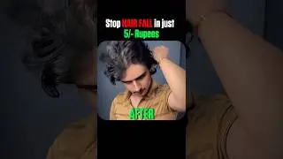 Stop hair fall ❌ in just ₹5 only ✅   #haircare #hairfallsoultion #hairfall #hair #hairstyles
