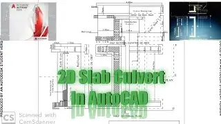 How to design a 2D slab culvert in AutoCAD ll autoCAD me 2D slab culvert design kaise kare