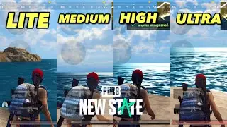 Pubg New State iPhone xr Graphics Test😍 /lite / Medium/ High/ Ultra/ Graphics (Android / iOS )