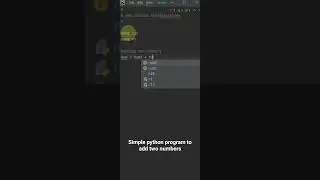 Simple program to add two numbers 