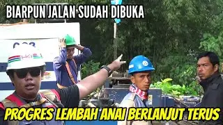 Proses Pengeboran Tetap Berlanjut, Walaupun Jalan Lembah Anai Telah Dibuka
