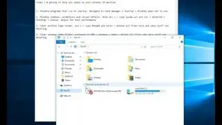 How to make a windows 10 machine faster