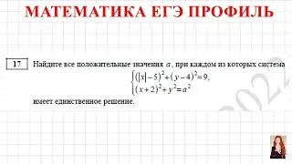 ЕГЭ 2022 Профиль 17 задание. Демоверсия