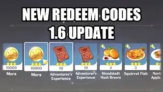 NEW REDEEM CODES (1.6 UPDATE) - GENSHIN IMPACT