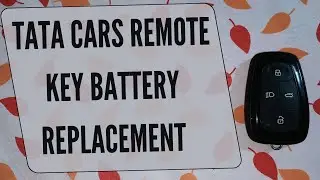 Change Remote Key Battery Of Tata Cars || DIY || Harrier Altroz Nexon Tiago Safari ||