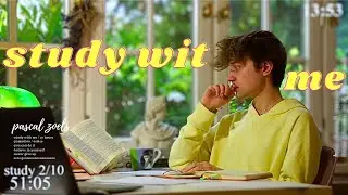 LIVE | 10-HOUR study with me Part 1📚🌧 rain sounds & pomodoro timer 60 & 10