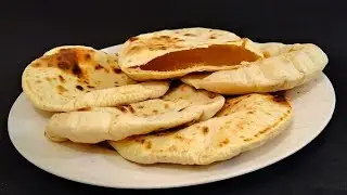 ЛЕПЕШКИ БЕЗ ДРОЖЖЕЙ /ПИТА /ИЗ 4 ИНГРЕДИЕНТОВ Для бутербродов /Pita