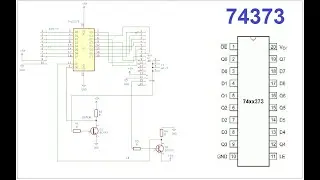 74373 IC eight latches with 3-state outputs  #latch #iot digitalelectronics #digital