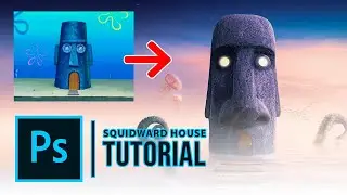I RECREATED THE SQUIDWARD HOUSE IN PHOTOSHOP