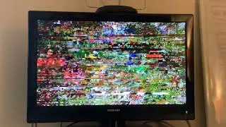 Crazy CBS channel 2 epic TV glitch