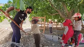 The tree rest house, which is a memorial to Tayyiba, is being renovated by Amiragha.