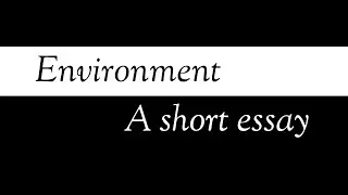 Essay on #environment @educationsuccessseries7596