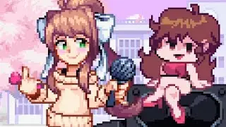 Friday Night Funkin - DDTO + Casual Pixel Monika! [FNF Mod]