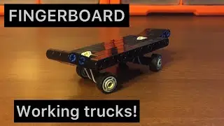 First on YouTube LEGO technic  fIngerboard with working trucks! ( instructions )  фингерборд