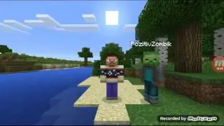 Выживание в Minecraft 0.14.1( первая серия) постройка мини-дома...