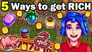 5 Ways To Make HUGE Amounts Gold in Stardew Valley 1.5