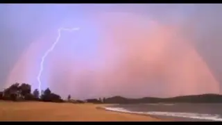 Massive Dome Formation with Lightning Bouncing Off of It In Australia?
