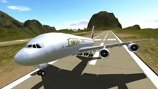 Smooth Landing A380! & Firetruck! -  Simple Planes