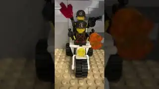 На мотоцикле. LEGO анимация