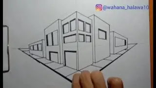 MENGGAMBAR PERSPEKTIF 2 TITIK HILANG UNTUK PEMULA