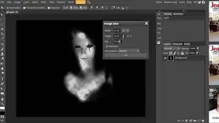 Halloween Text Art Postcard – Optional Video // Sizing Custom Image