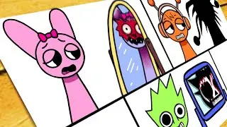 Drawing Dark Story Im not a Monster - INCREDIBOX SPRUNKI 💔💔😢