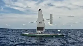 Military Unmanned SailDrone Fishing My Spot.  Must Destroy.