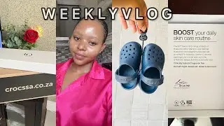 #weeklyvlog: unboxing crocs,IQ sent me some skincare and more | #southafricanyoutuber #vlog