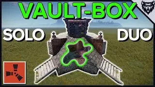 RUST - The "Vault-Box" Solo Bunker Base Design (2019)