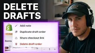 How to Delete Draft Orders in Shopify (2026) | Admin Orders