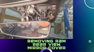 Removing Ram Rearview Mirror Cover for Dash Cam Install