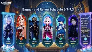 New Update!! Version 6.7 to 7.3 Banners & New Characters - Genshin Impact