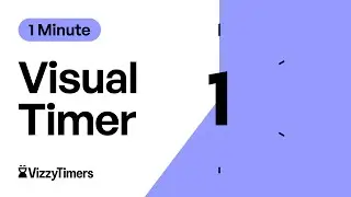 1 Minute Visual Countdown Timer For Classroom, Parents, Kids, ADHD by Vizzy Timers