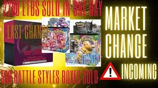 NOT CLICKBAIT - 2200 ASTRAL RADIANCE PC ETBS SOLD IN ONE DAY - 500 BATTLE STYLES BOXES SOLD