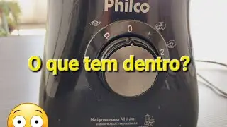 Liquidificador. O que tem dentro?
